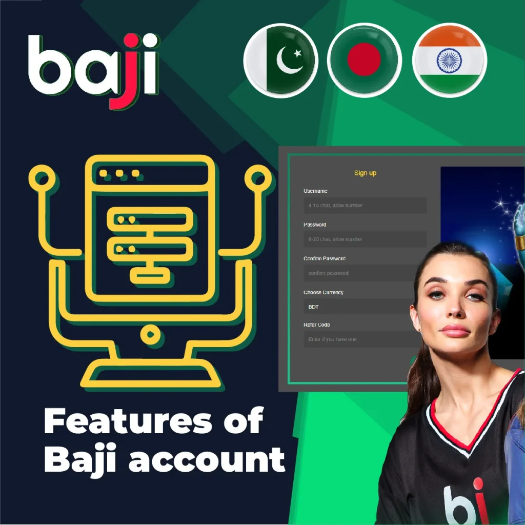 বাজি লাইভ অ্যাকাউন্ট বৈশিষ্ট্য